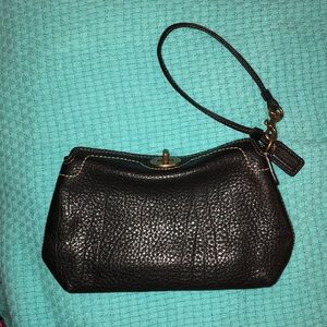 Leather COACH Wristlet Used Like New!!
